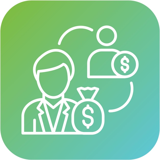 Diseño vectorial Capitalismo Estilo de icono