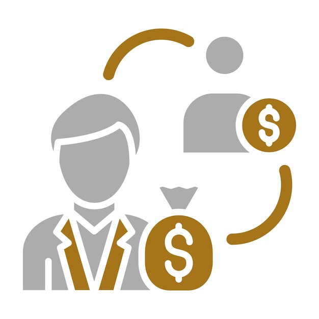 Diseño vectorial Capitalismo Estilo de icono