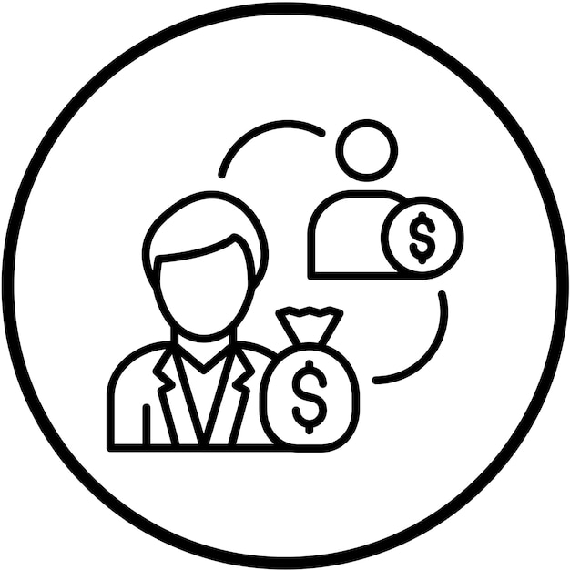 Diseño vectorial Capitalismo Estilo de icono