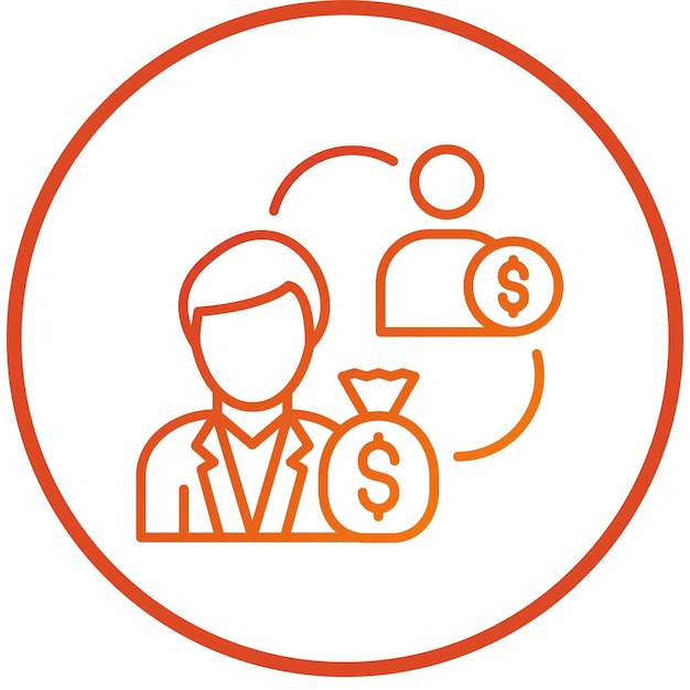 Diseño vectorial Capitalismo Estilo de icono
