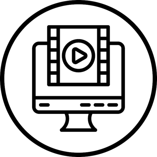 Diseño vectorial Capítulo Estilo del icono del episodio