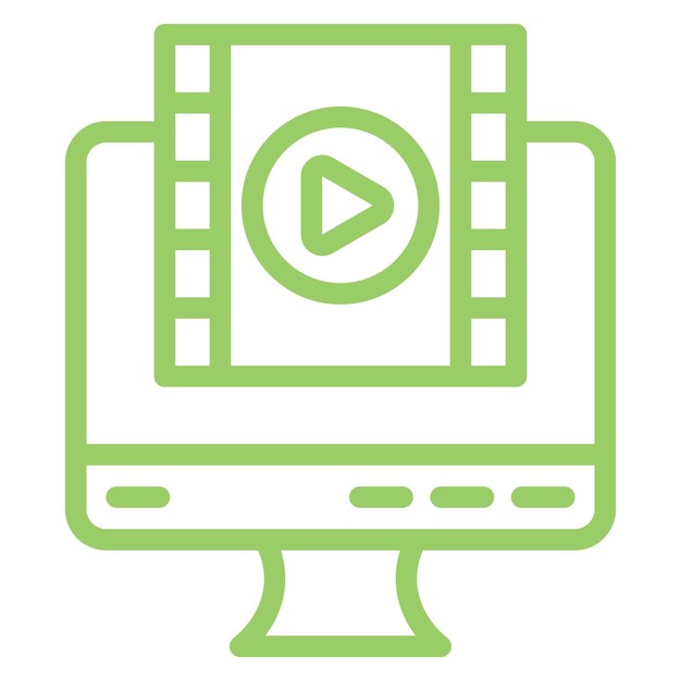 Diseño vectorial Capítulo Estilo del icono del episodio