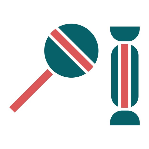 Diseño vectorial de caramelos Estilo de icono