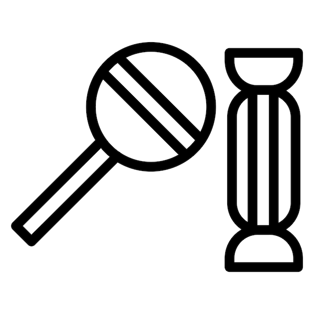 Diseño vectorial de caramelos Estilo de icono