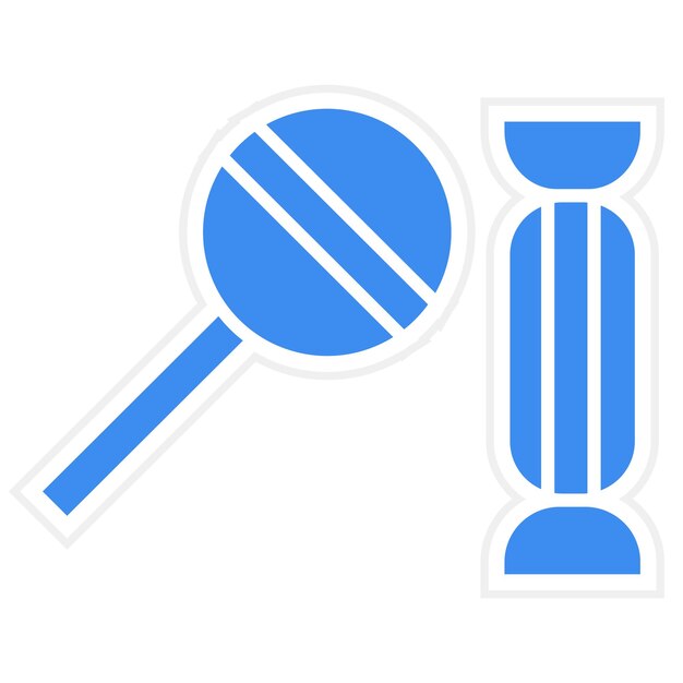 Diseño vectorial de caramelos Estilo de icono