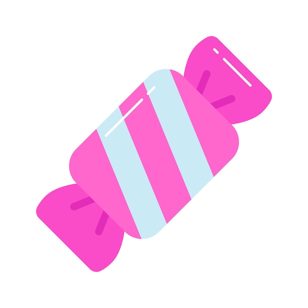 Diseño vectorial de caramelos en estilo moderno aislado en fondo blanco