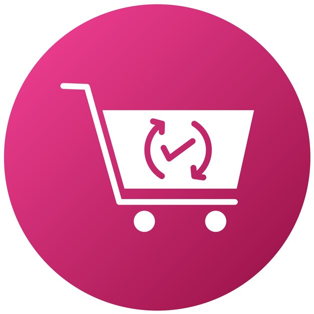 Diseño vectorial del carrito Estilo total del icono