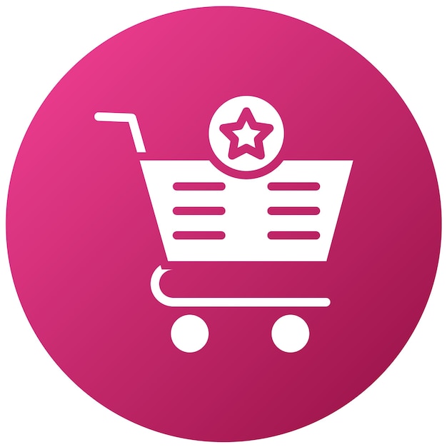 Diseño vectorial del carrito Favoritos Estilo del icono