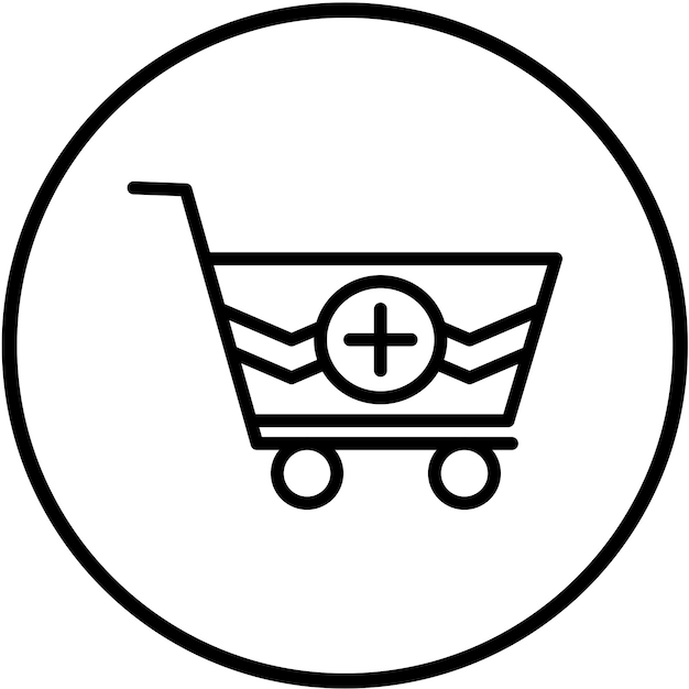 Diseño vectorial del carrito más estilo de icono