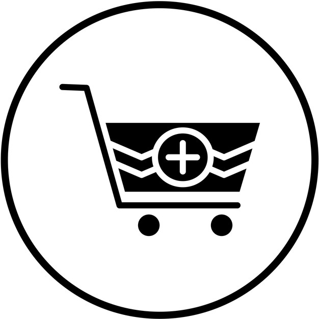 Diseño vectorial del carrito más estilo de icono