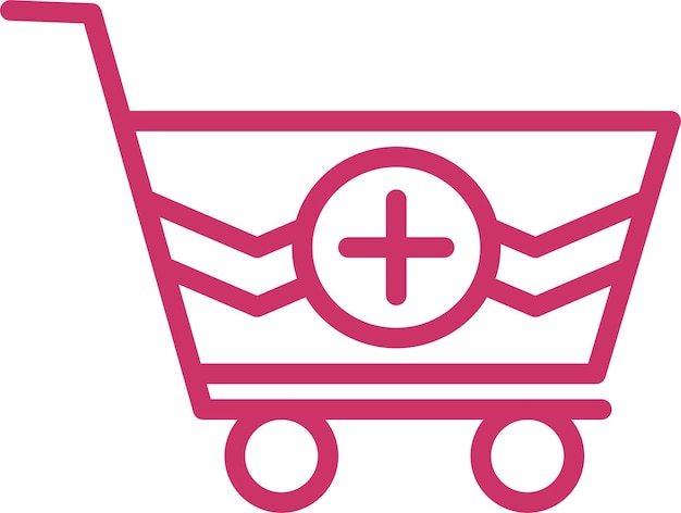 Diseño vectorial del carrito más estilo de icono