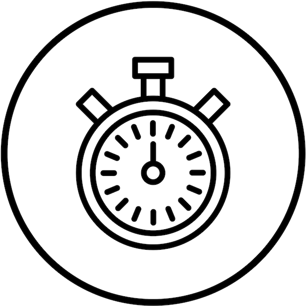 Diseño vectorial CAS Estilo del icono de latencia