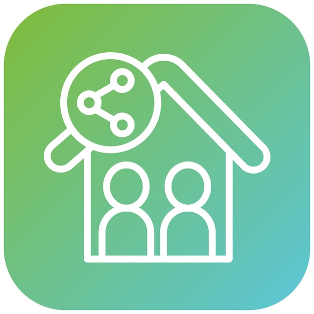 Diseño vectorial Casa de intercambio de estilo de icono