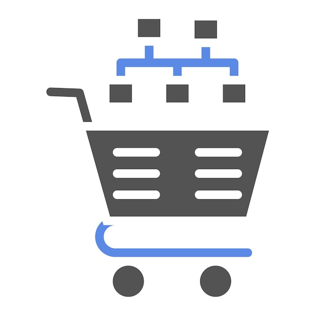 Diseño vectorial Categorías del carrito Estilo del icono
