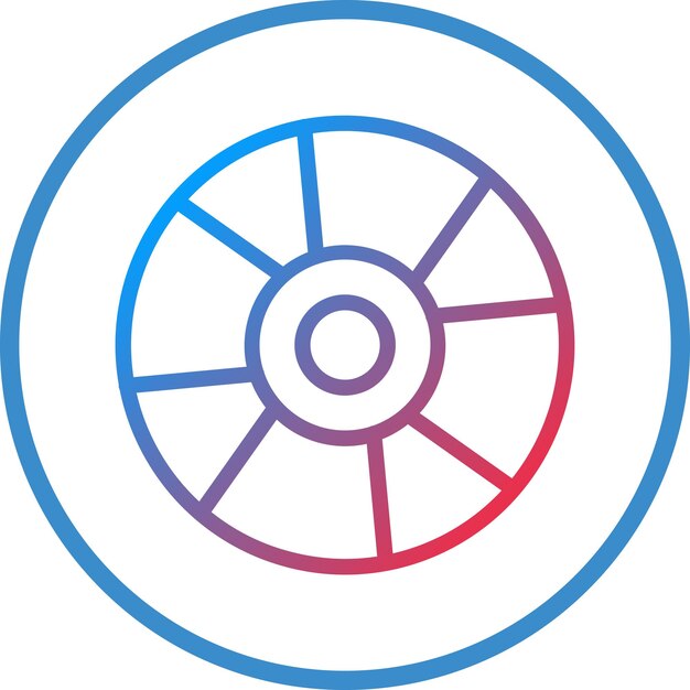 Diseño vectorial de CD Estilo de icono