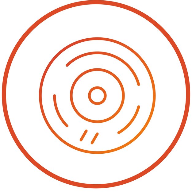 Diseño vectorial de CD Estilo de icono