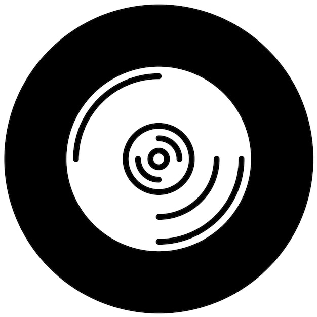 Diseño vectorial de CDs Estilo de icono
