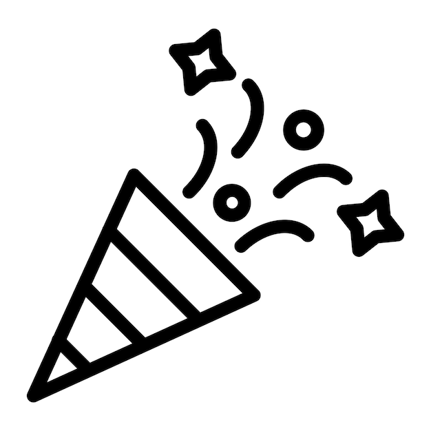 Diseño vectorial Celebración del Año Nuevo Estilo de icono
