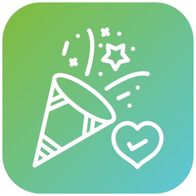Diseño vectorial Celebración de bienestar Estilo de icono