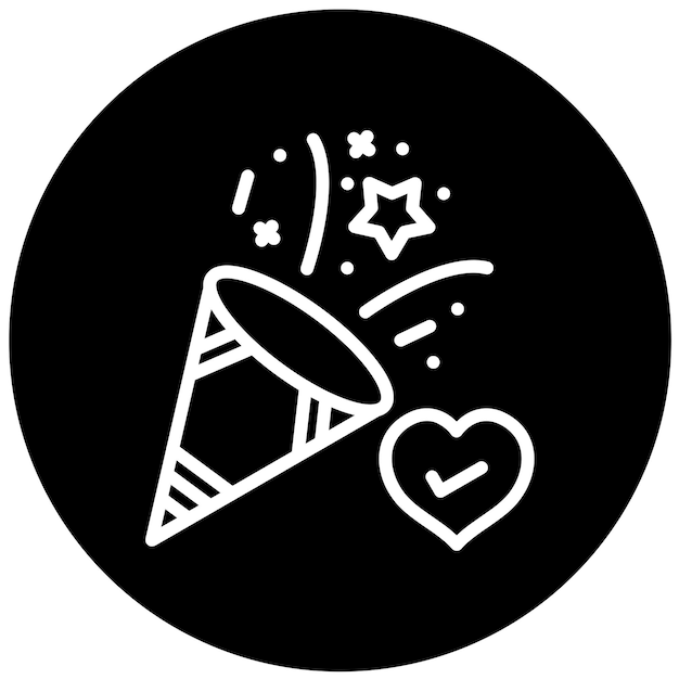 Diseño vectorial Celebración de bienestar Estilo de icono