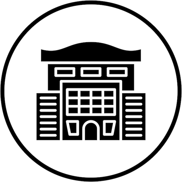 Diseño vectorial Centro de compras Estilo de icono