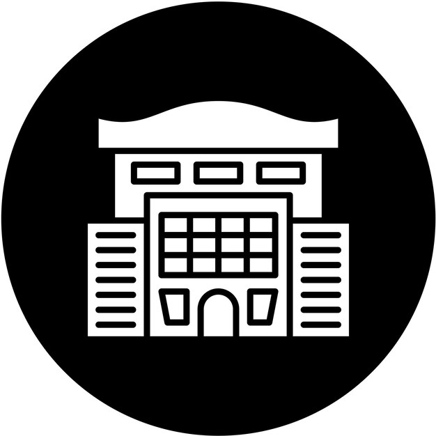 Diseño vectorial Centro de compras Estilo de icono