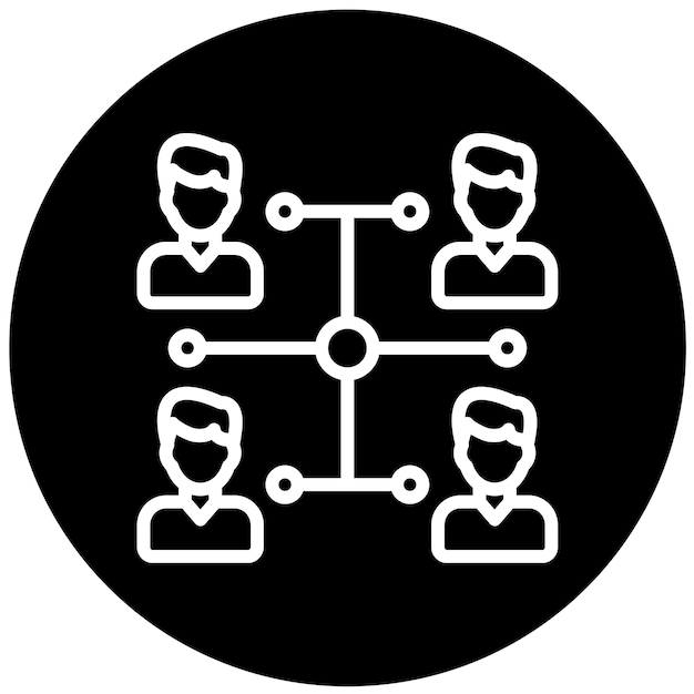 Diseño vectorial Centro de comunicación Estilo de icono