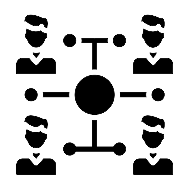 Diseño vectorial Centro de comunicación Estilo de icono