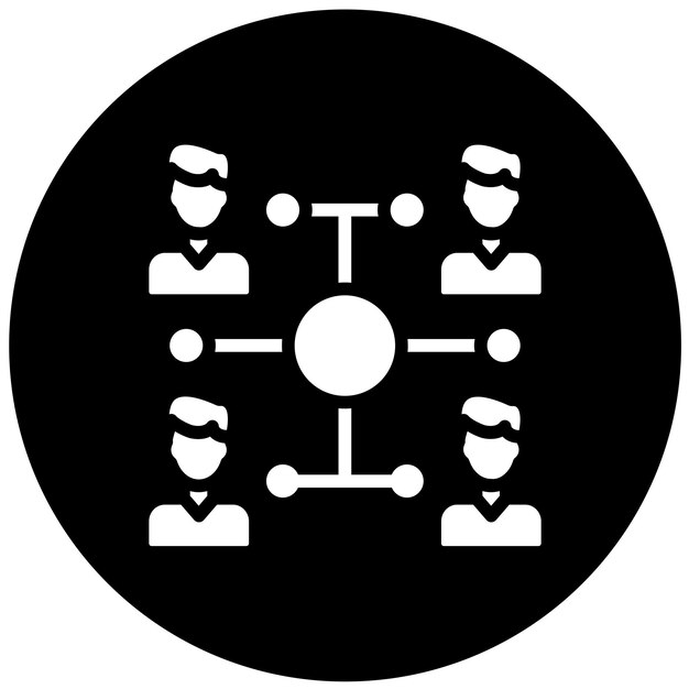 Diseño vectorial Centro de comunicación Estilo de icono