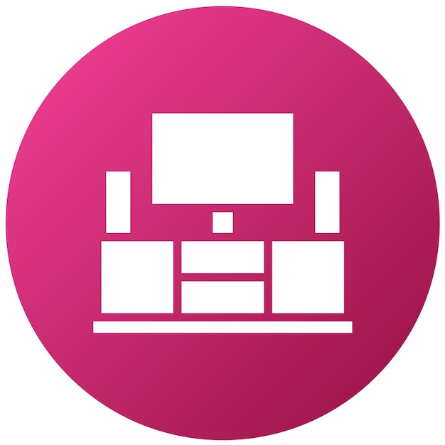Diseño vectorial Centro de entretenimiento Estilo de icono