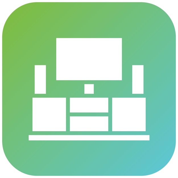 Diseño vectorial Centro de entretenimiento Estilo de icono
