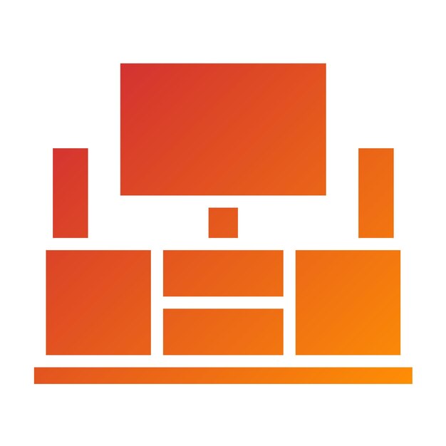 Diseño vectorial Centro de entretenimiento Estilo de icono
