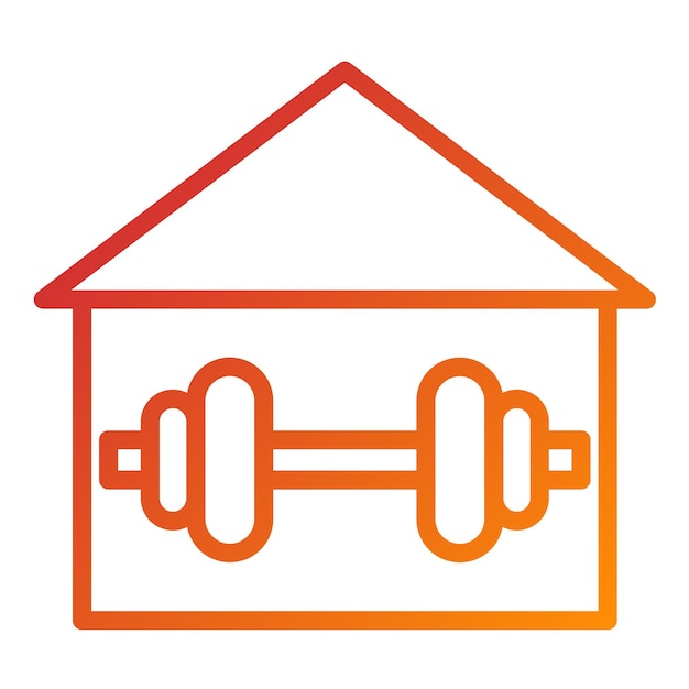 Diseño vectorial Centro de Fitness Estilo de icono