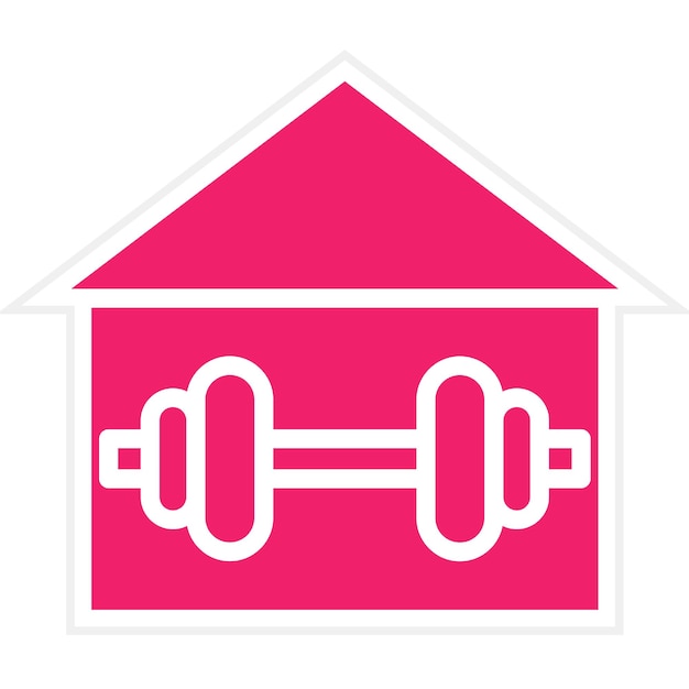 Diseño vectorial Centro de Fitness Estilo de icono