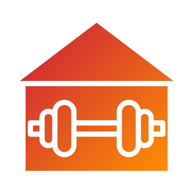 Diseño vectorial Centro de Fitness Estilo de icono