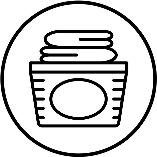 Diseño vectorial Cesta de la ropa Estilo de icono
