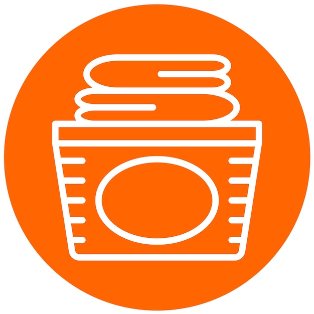 Diseño vectorial Cesta de la ropa Estilo de icono
