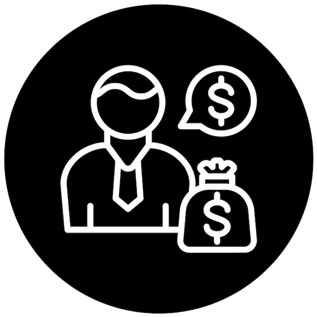 Diseño vectorial CFO Estilo del icono