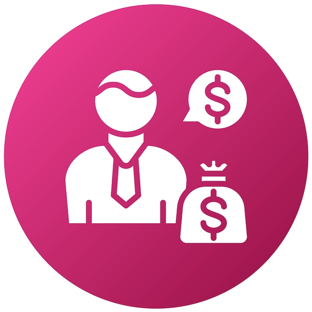 Diseño vectorial CFO Estilo del icono