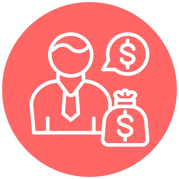 Diseño vectorial CFO Estilo del icono