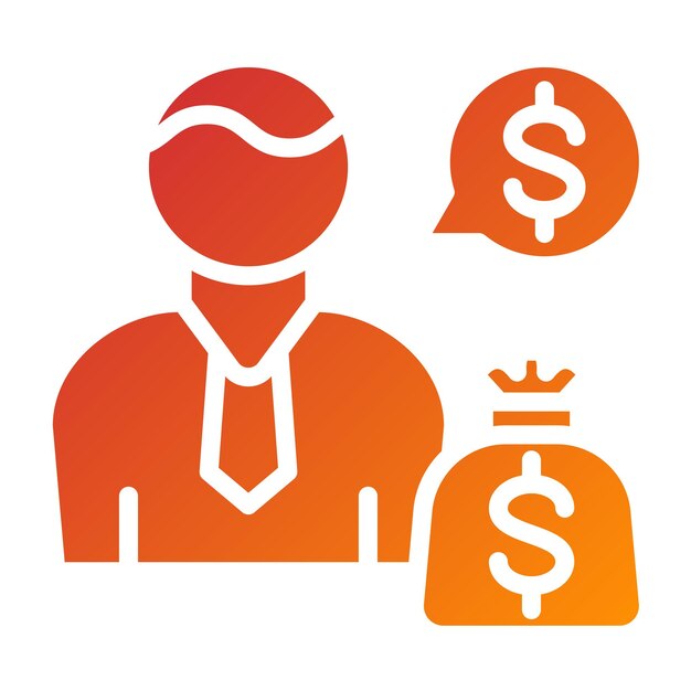 Diseño vectorial CFO Estilo del icono