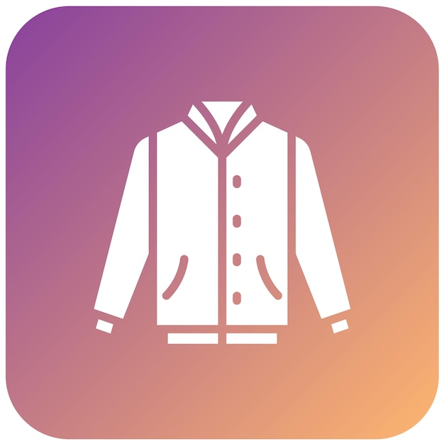 Diseño vectorial de la chaqueta Varsity Estilo icono