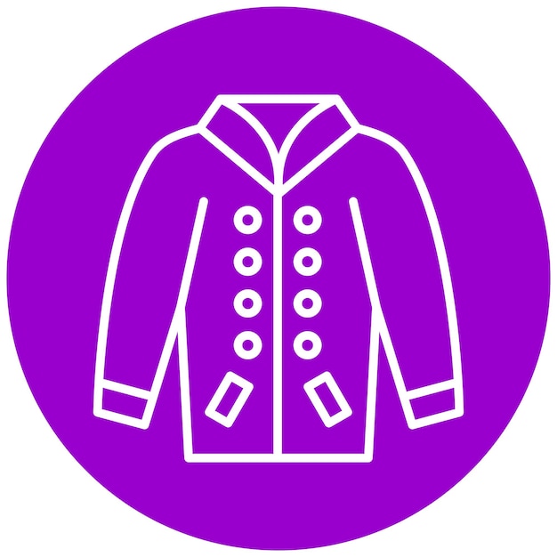 Diseño vectorial de la chaqueta Varsity Estilo icono