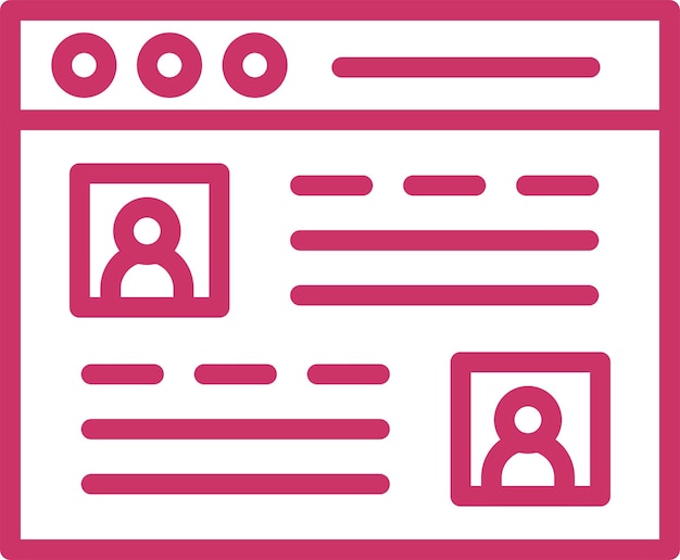 Diseño vectorial de chat web Estilo de icono