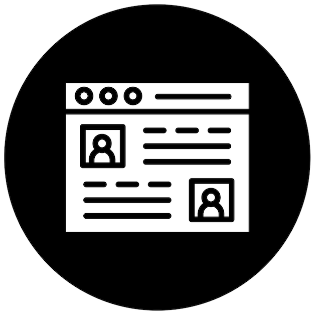 Diseño vectorial de chat web Estilo de icono