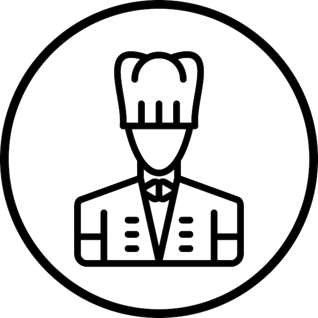 Diseño vectorial Chef Estilo de icono
