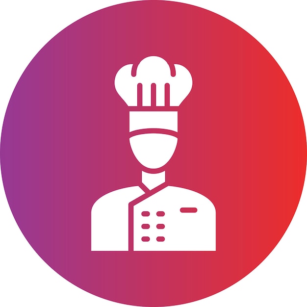 Diseño vectorial Chef Estilo de icono