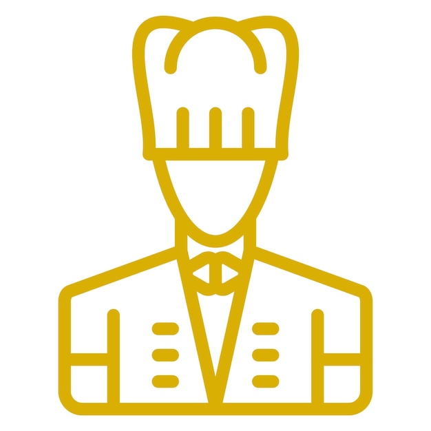 Diseño vectorial Chef Estilo de icono