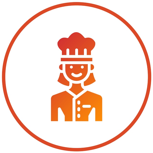 Diseño vectorial Chef Estilo de icono