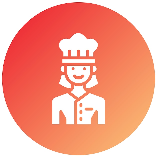Diseño vectorial Chef Estilo de icono